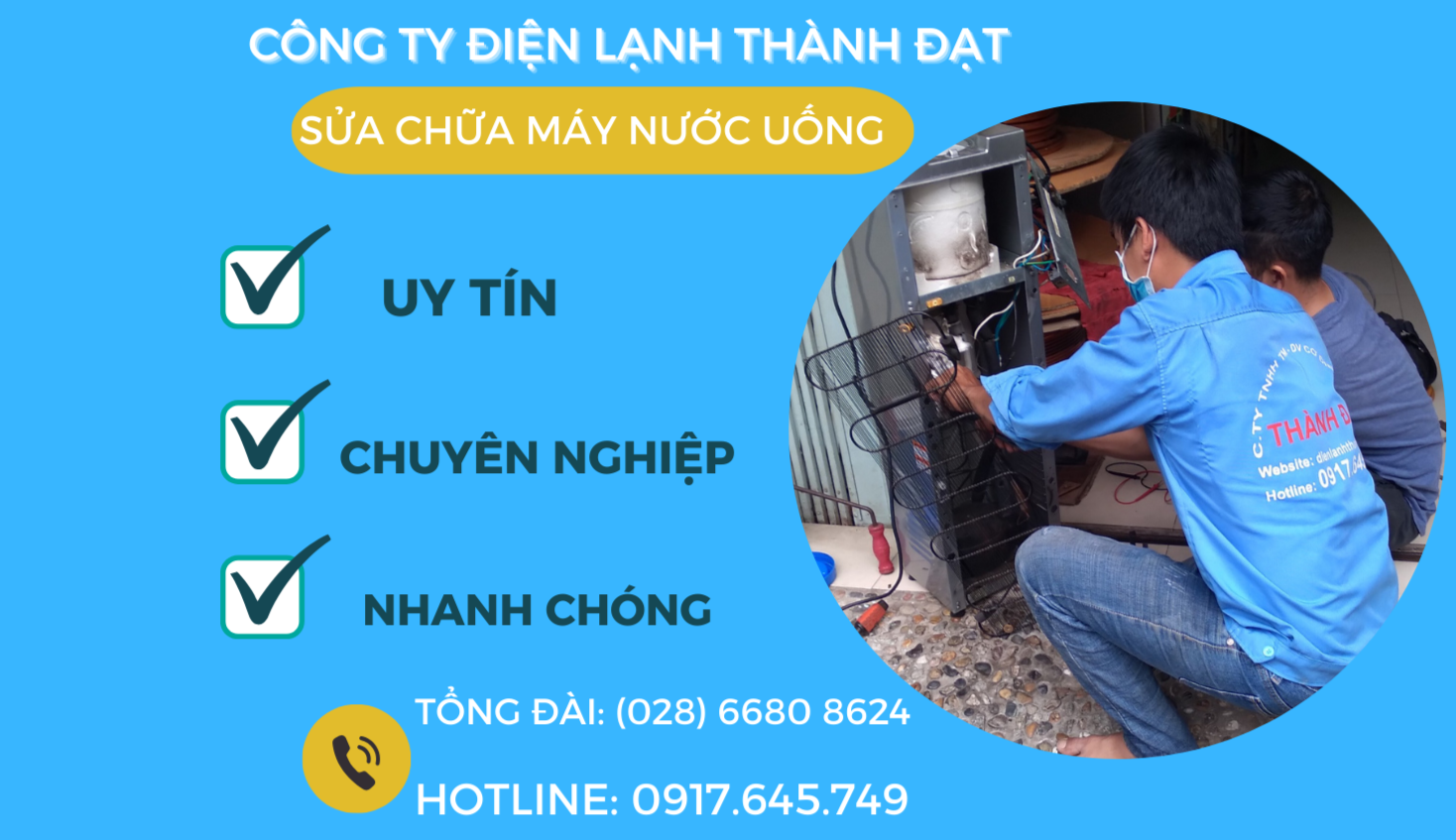 SỬA MÁY NƯỚC UỐNG NÓNG LẠNH ELECTROLUX QUẬN PHÚ NHUẬN