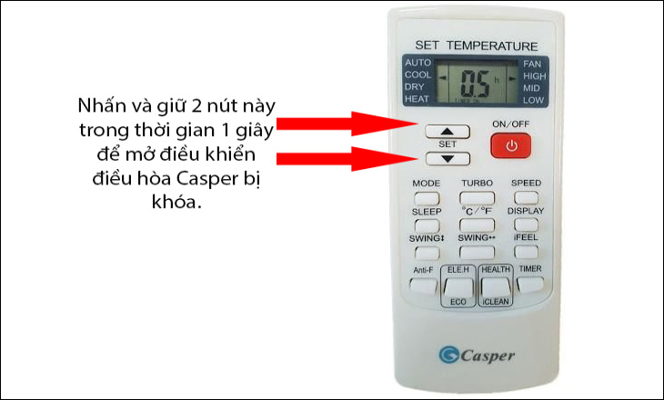 Bảng lỗi điều hòa Casper